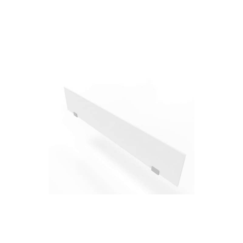 Pannello divisorio in melaminico bianco per bench 180xH.35 cm linea Practika Quadrifoglio - CODB180-BA