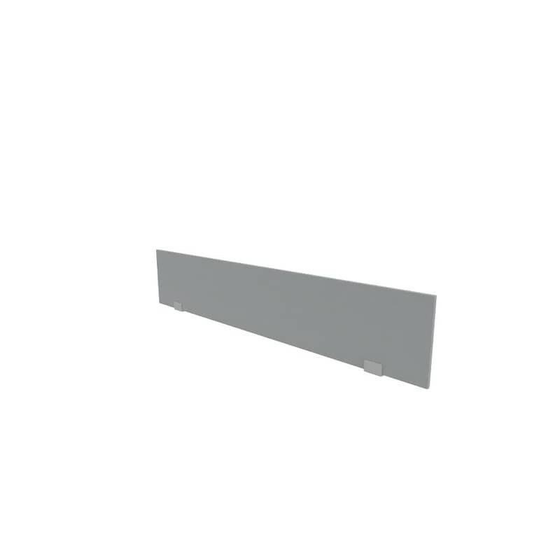 Pannello divisorio rivestito in tessuto grigio 180xH.32 cm per bench linea Practika Quadrifoglio - CODBT180-B01-012