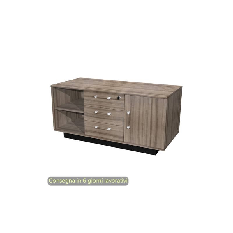 Mobile di servizio 120x55xH.56,6 cm Giunone Artexport noce toscano 35017/N