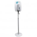Supporto telescopico in metallo grigio per distributore elettronico gel - h130 cm - (dosatore e altri comp.ti ESCLUSI)