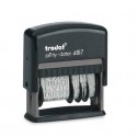 Timbro polinome - datario Trodat Printy 4.0 - 4817 in plastica nero - 217009