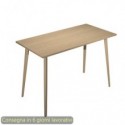 Tavolo alto Woody 160x80xH.105 cm con gambe rovere Artexport piano rovere 6403-DKC-C-AQ
