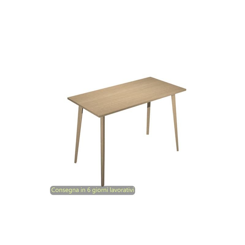 Tavolo alto Woody 160x80xH.105 cm con gambe rovere Artexport piano rovere 6403-DKC-C-AQ