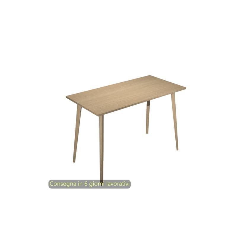 Tavolo alto Woody 120x80xH.105 cm con gambe rovere Artexport piano rovere 6404-DKC-C-AQ