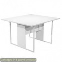 Tavolo riunioni 120x110xH.74,4 cm struttura metallo bianca Blade Artexport piano bianco - 424-3-AN