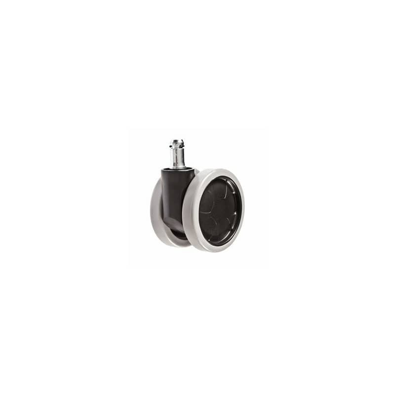Set 5 ruote gommate Seditaly Work per sedie Ø65 mm per parquet nere libere CNF5RWL020201
