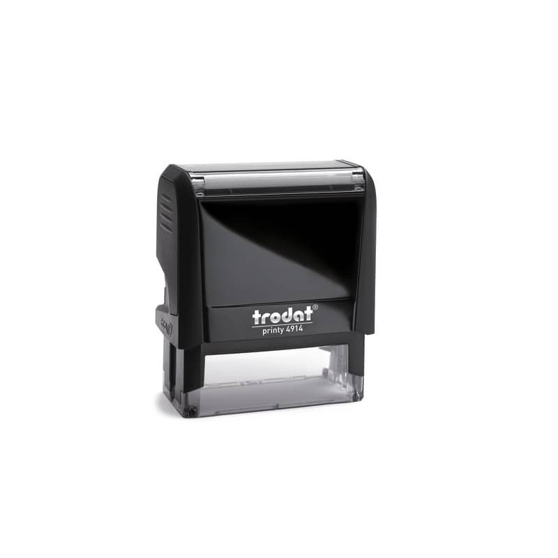 Printy 4914 Timbro di testo Trodat PERSONALIZZATO fino a 7 righe nero dim. max personalizzazione 64x26 mm - 63366