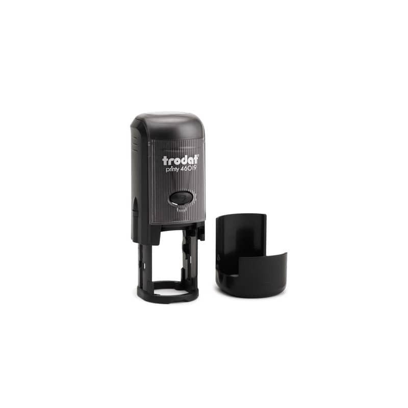 Printy 46025 Timbro di testo Trodat PERSONALIZZATO fino a 6 righe nero dim. max personalizzazione Ø 25 mm -14085