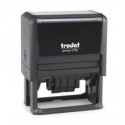 Printy 4726 Datario con testo Trodat PERSONALIZZATO fino a 3+3 righe nero dim. max personalizzazione 75x38 mm