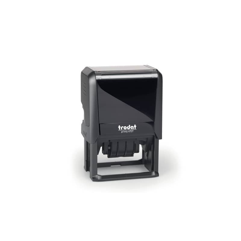 Printy 4727 Datario con testo Trodat PERSONALIZZATO fino a 3+3 righe nero dim. max personalizzazione 60x40 mm