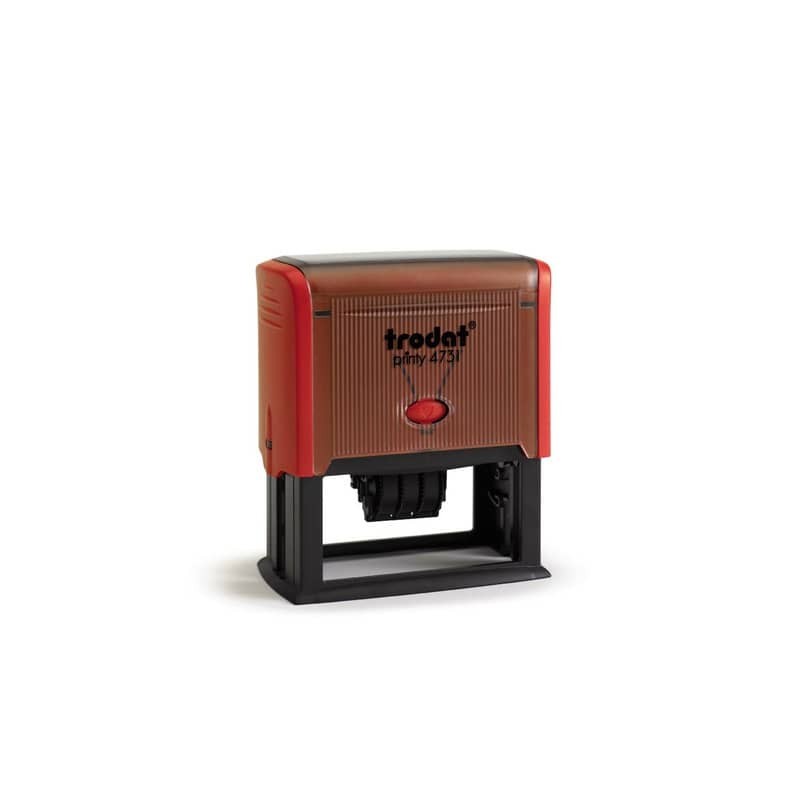 Printy 4731 - Datario con testo PERSONALIZZATO fino a 3+3 righe dimens. max personalizzazione 70x30 mm - 181810