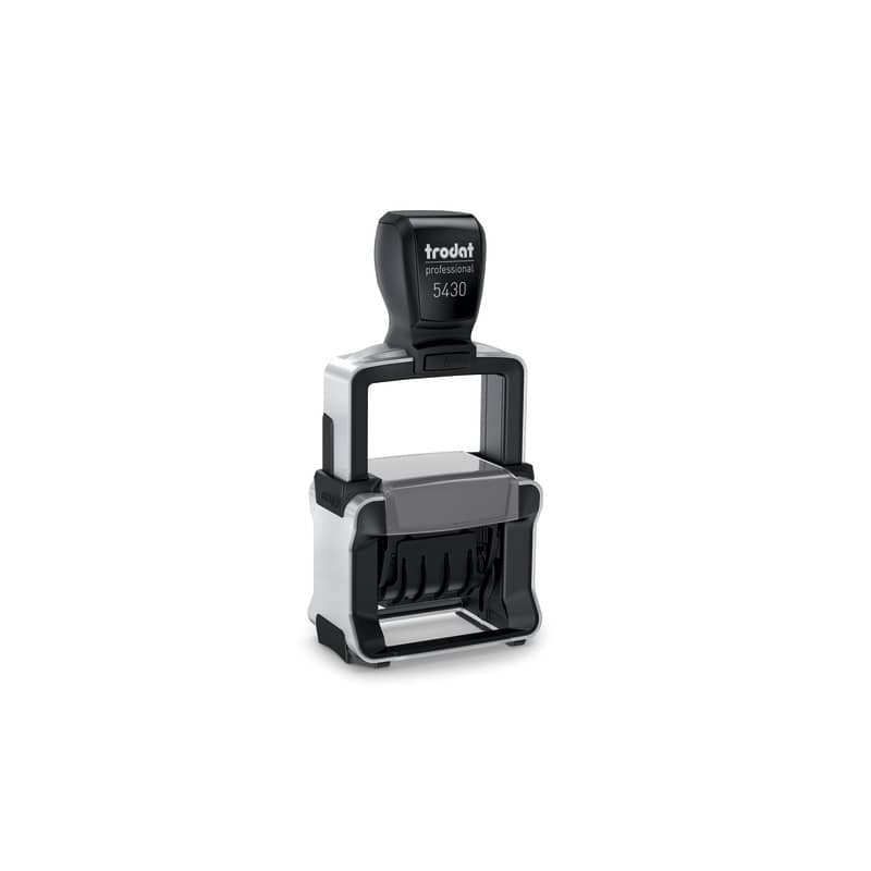 Professional 5430 - Datario con testo PERSONALIZZATO - H caratteri 4 mm - dim max pers.ne 41x24 mm - fino a 2+2 righe