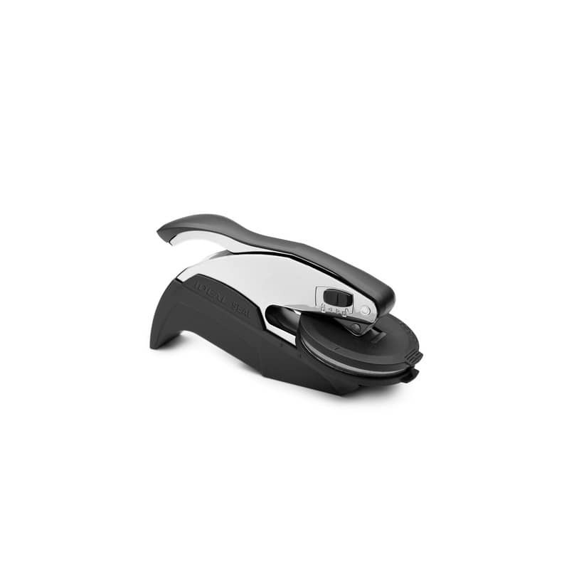 Ideal Seal 970051/LS Cromo - Timbro a secco PERSONALIZZATO - pressa  Ø51 mm - con borsa deluxe - 185417