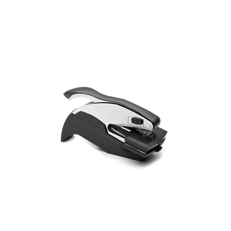 Ideal Seal 972551/LS Cromo - Timbro a secco PERSONALIZZATO - pressa 25x51 mm - con borsa deluxe - 185415