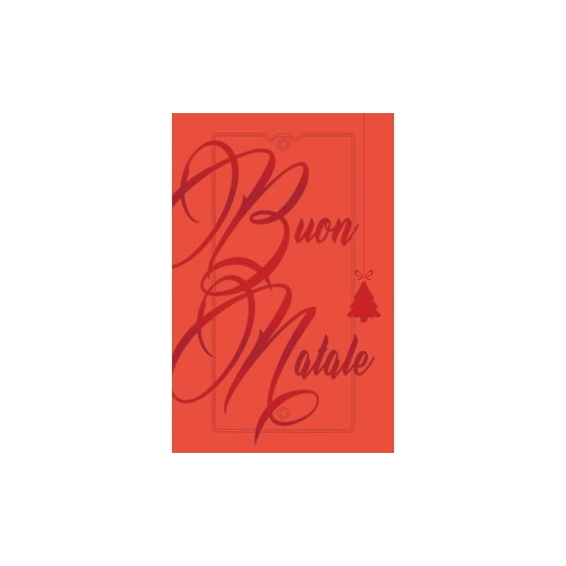 Biglietti augurali natalizi 9x14 cm - Biembi conf. da 12 rosso B2D502C61-RED