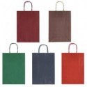 Borsa Allegra su carta kraft bianca colori dark assortiti conf. 25 pz Rex-Sadoch 22x10x27 cm - SDF22DAR