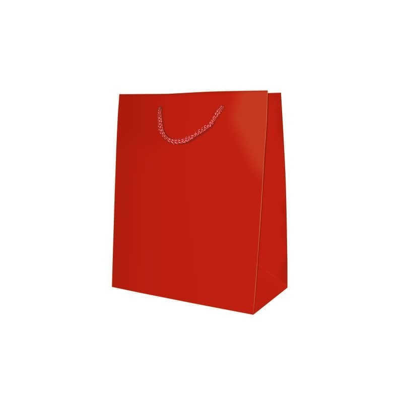 Sacchetti da regalo rosso opaco Biembi misura  S - 12x15x5 cm conf. 6 pezzi - BXS202O20A