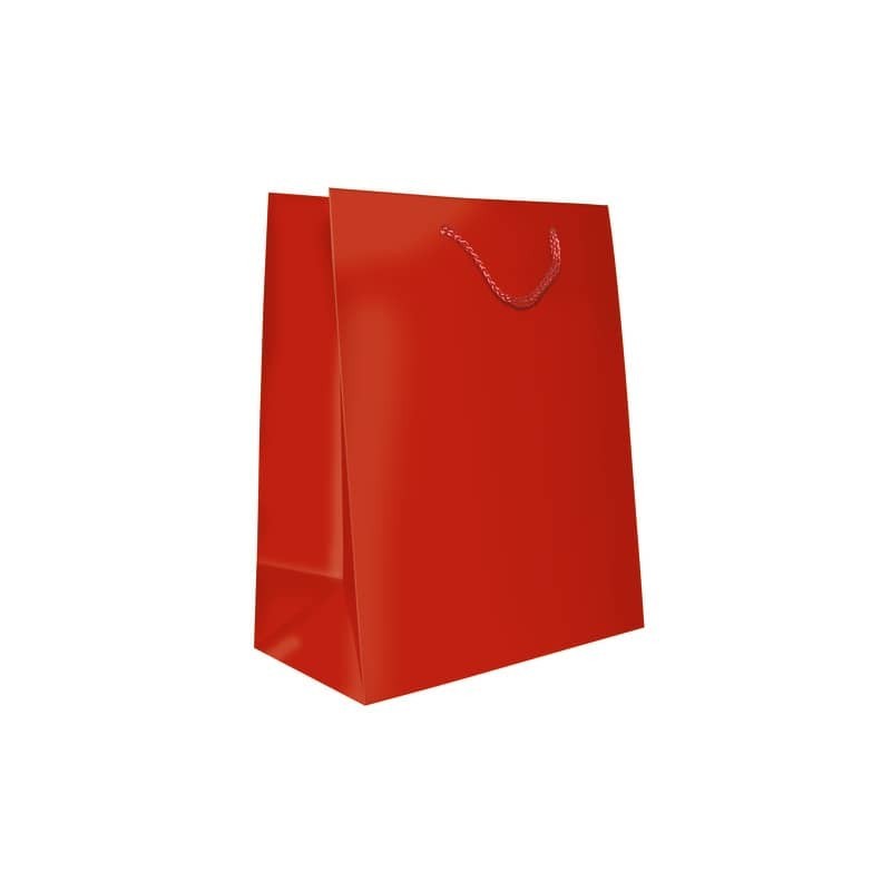 Sacchetti da regalo rosso opaco Biembi misura L - 23,5x32,5x13 cm conf. 6 pezzi - BXS202O20C