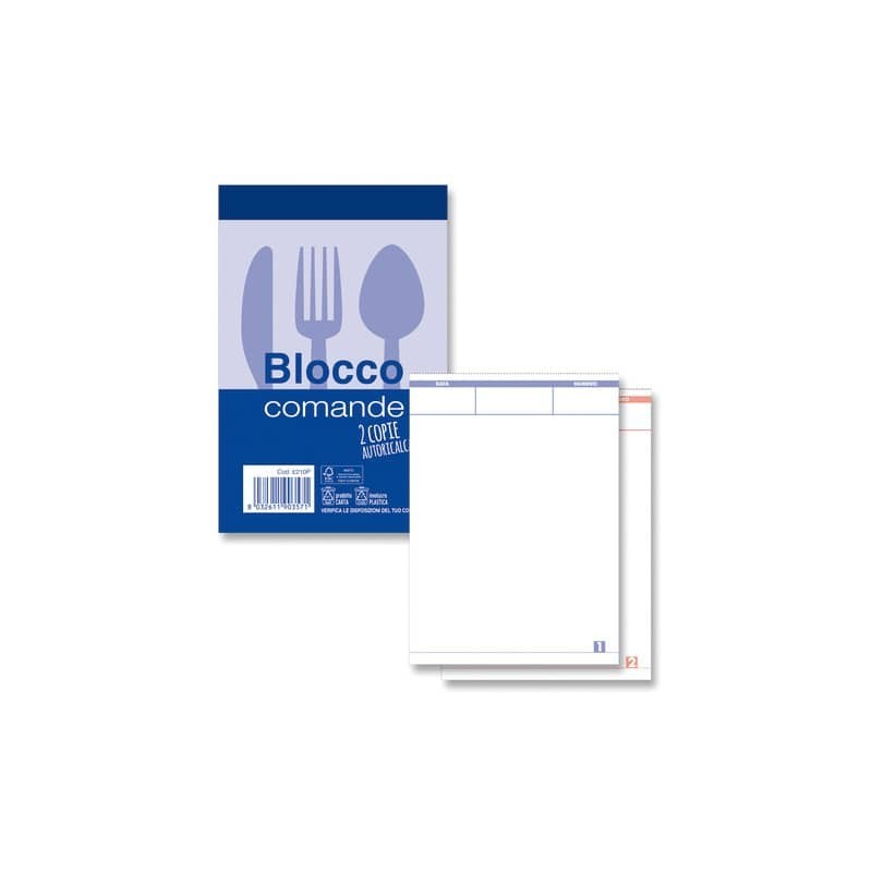 Blocco comande autoricalcanti O.C.L. - 25x2 copie autoricalcanti - 9x13,8 cm 0210P (Conf.40)
