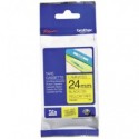 Nastro laminato per etichettarice - nero/giallo Brother 24 mm x 8 mt TZe-651