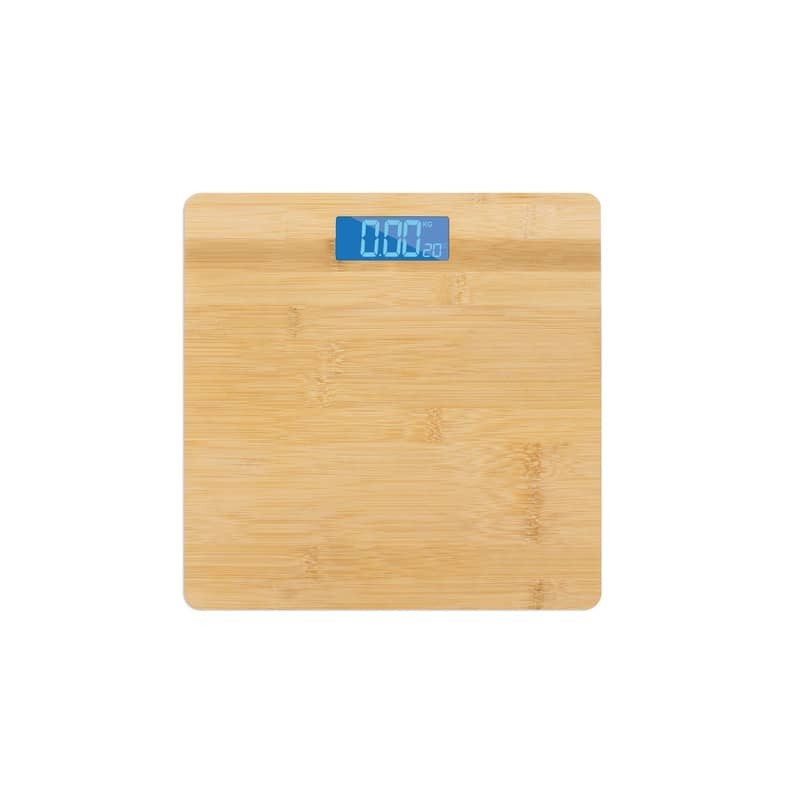 Bilancia pesapersone in bambù con display digitale. Max 180kg 28x28x3 cm 7202200