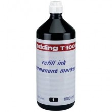 Inchiostro per ricarica marcatori permanenti  Edding 1 L nero 4-T1000001