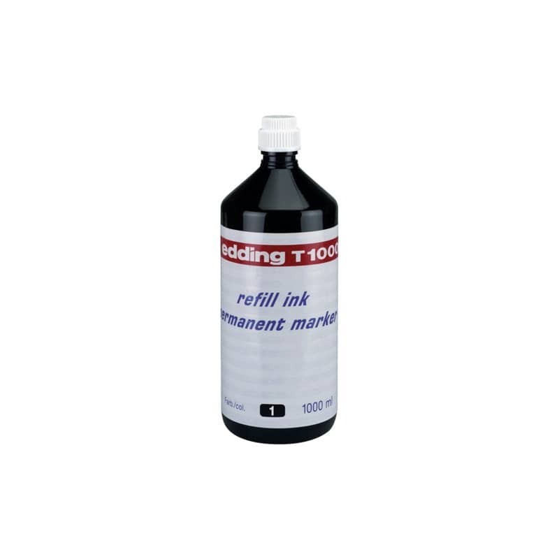 Inchiostro per ricarica marcatori permanenti  Edding 1 L nero 4-T1000001