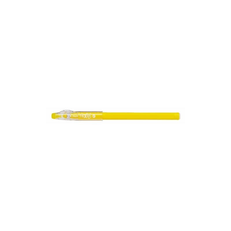 Penna a sfera cancellabile FriXion Ball Sticks Pilot 0,7 mm inchiostro gel giallo chiaro - 6905 (Conf.12)