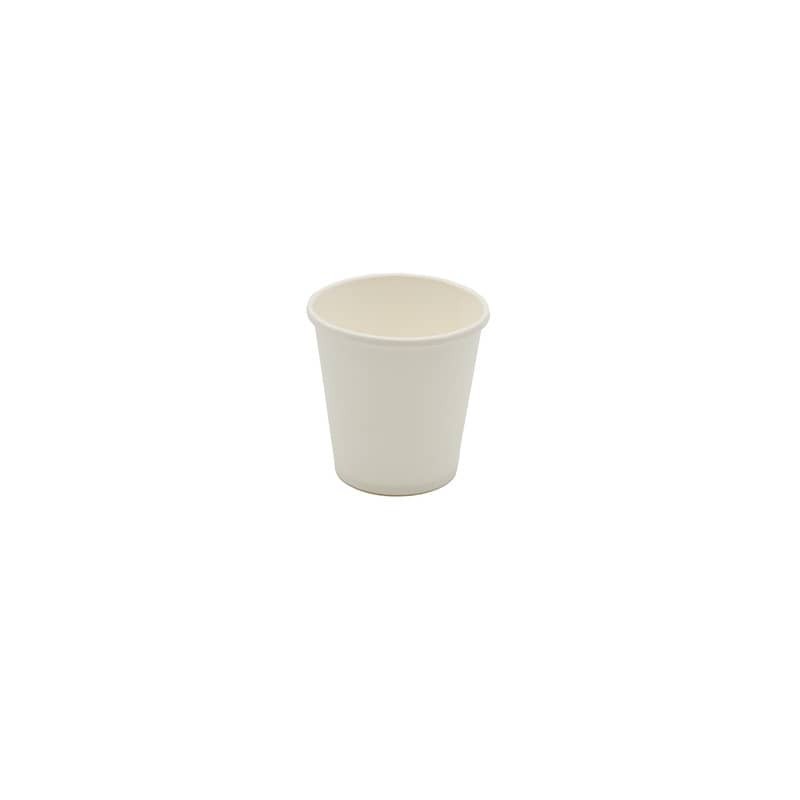 Bicchiere bianco in cartoncino PAP - 2,5gr - ø 62 mm - conf. 50 pz Fibraware 120 ml/80cc - 61718 (Conf.3)