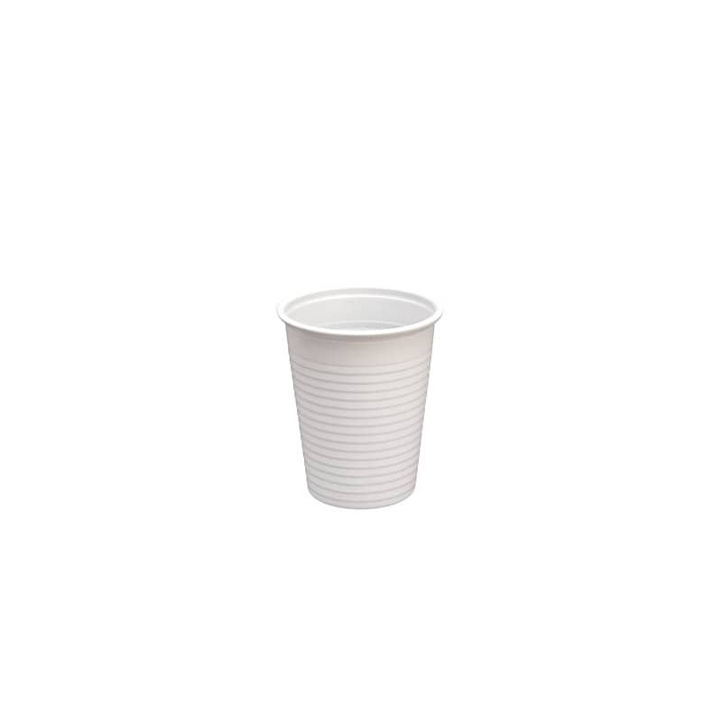 Bicchiere in PP - 2 gr - 200 ml/200 cc - ø 70 mm - conf. 100 pz FlexiCup bianco 61755 (Conf.3)