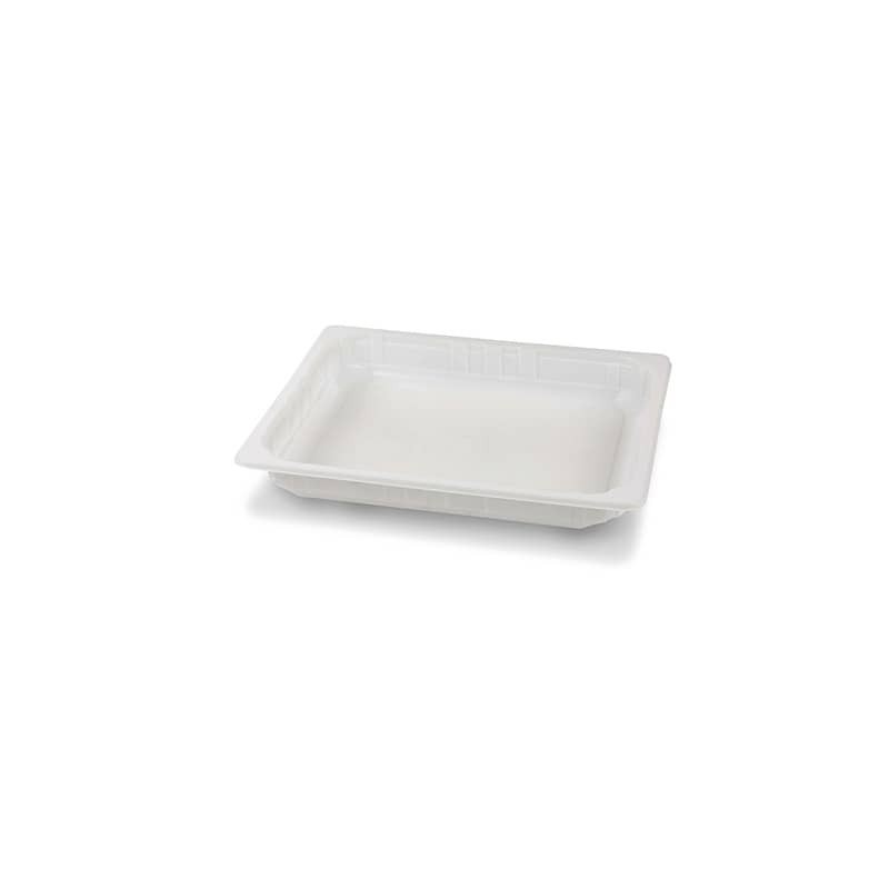 Vassoio gastronomia in PP bianco - 2500 ml - 65g - conf. 65 pz Prof 320x265x40mm 30421