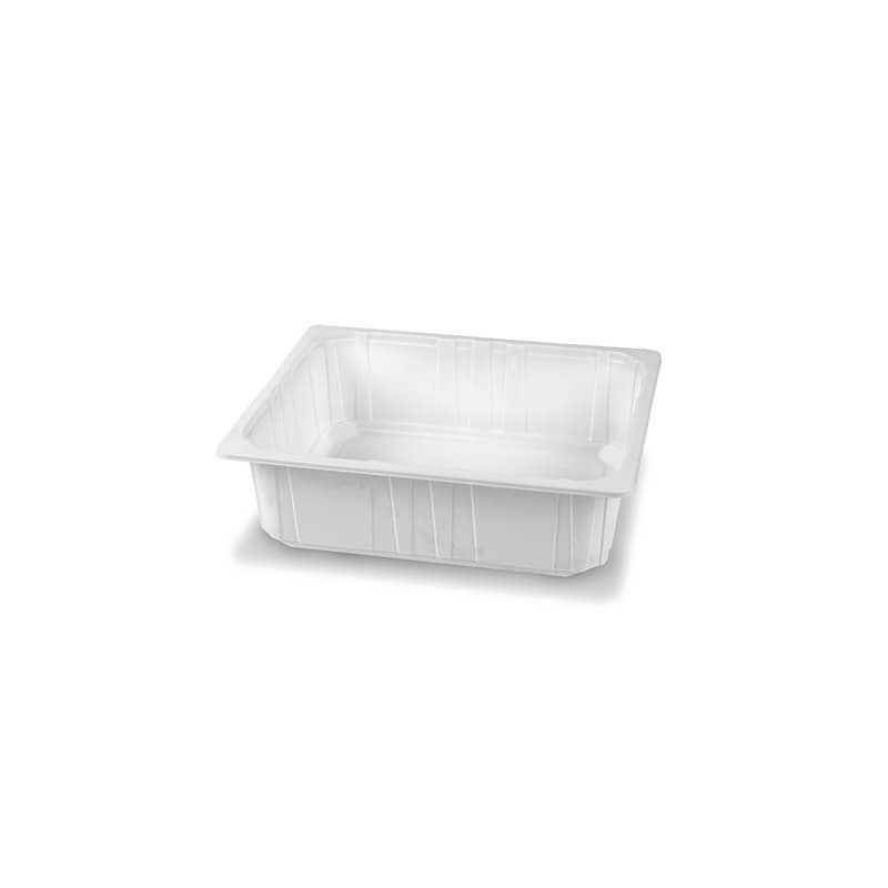 Vassoio gastronomia in PP bianco - 6000 ml - 75g - conf. 58 pz Professional 320x265x95 mm - 30427
