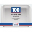 Vaschette bianche V/12 in polistirene 155x115x52 mm conf. 100 pz Dopla Professional 600 ml - 7013