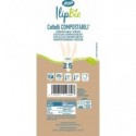 Coltelli in PLA BIO 3,5 g - 160 mm IlipBio bianchi- conf. 25 pezzi - 81000 (Conf.3)