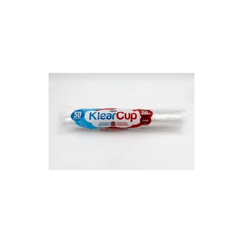 Bicchieri trasparenti in PET KlearCup 350 cc - conf. 50 pezzi - 61829