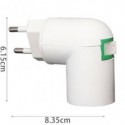 Portalampada E14 a spina con interruttore Aigostar bianco 214326
