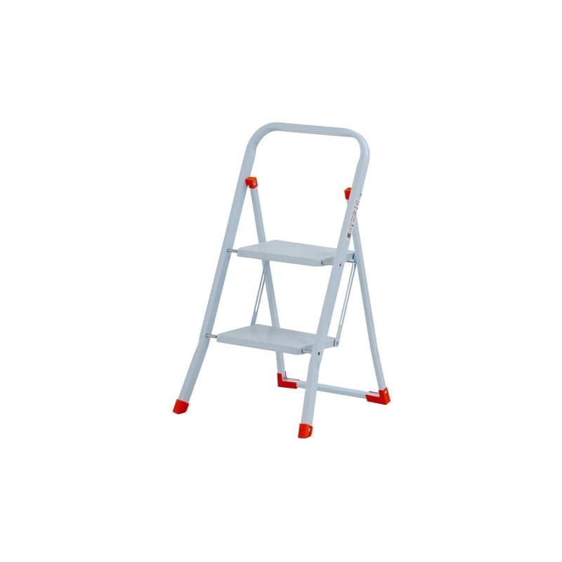 Sgabello in acciaio Sempreutile bianco Gierre 2 gradini - 0,48x0,52xH.0,84 m B0050