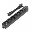Multipresa con interruttore 16A - cavo 1,5 m - nero Aigostar a 6 vie P40 282363