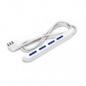 Multipresa stretta con interruttore 16A - cavo 1,5 m - bianco Aigostar a 4 vie P17/11 - 196837