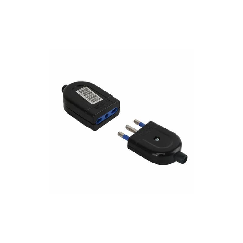 Set presa e spina P17/11 - 16A Aigostar nero 185237