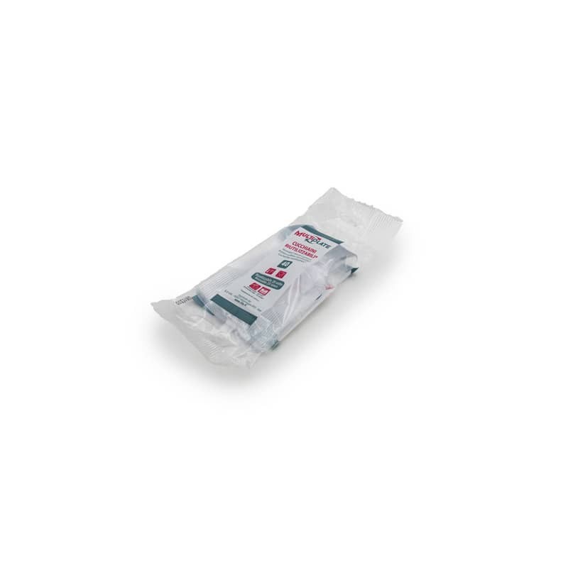 Cucchiaini da dessert in PS 3,7 g 125 mm MultiPlate trasparenti conf. 40 pezzi - 81013 (Conf.10)
