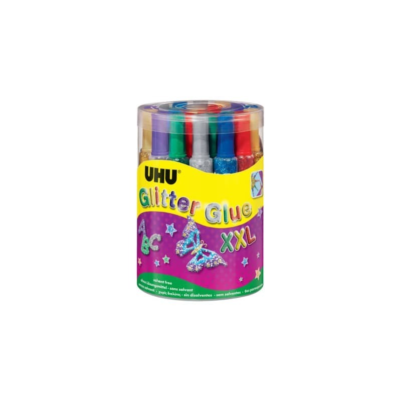 Colla Glitter Uhu 20 ml  Conf. 24 pezzi - 39051