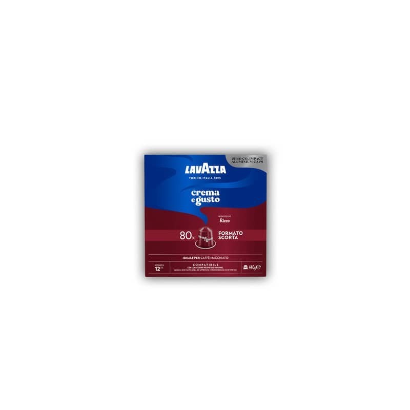 Caffè in capsule compatibili Nespresso Ricco C&G Lavazza - conf. da 80 pz - 7033