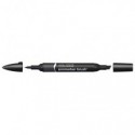 Pennarelli Winsor&Newton Promarker Brush doppia punta scalpello-pennello - black XB - 0204030