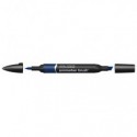 Pennarelli Winsor&Newton Promarker Brush doppia punta scalpello-pennello - indigo blue V234 - 0204169