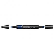 Pennarelli Winsor&Newton Promarker Brush doppia punta scalpello-pennello - indigo blue V234 - 0204169