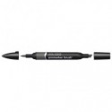 Pennarelli Winsor&Newton Promarker Brush doppia punta scalpello-pennello - cool grey 5 CG5 - 0204157