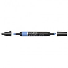 Pennarelli Winsor&Newton Promarker Brush doppia punta scalpello-pennello - china blue B736 - 0204198