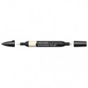 Pennarelli Winsor&Newton Promarker Brush doppia punta scalpello-pennello - champagne Y217 - 0204372