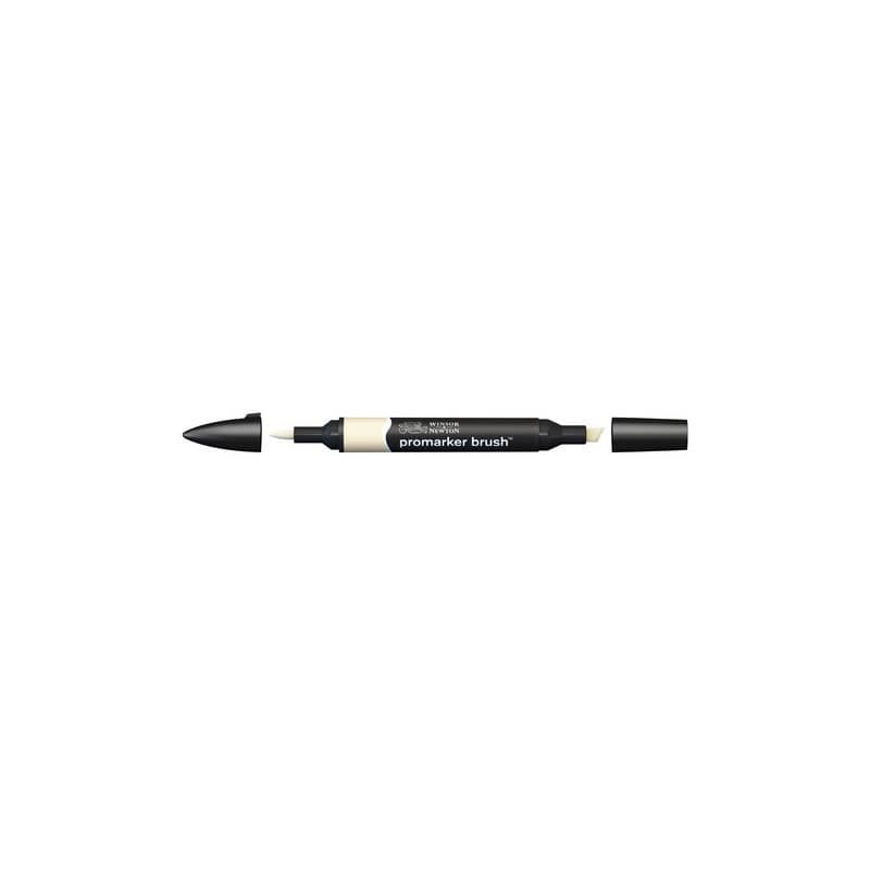 Pennarelli Winsor&Newton Promarker Brush doppia punta scalpello-pennello - champagne Y217 - 0204372